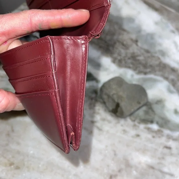 Vintage Cartier Leather Chamber Long Wallet
